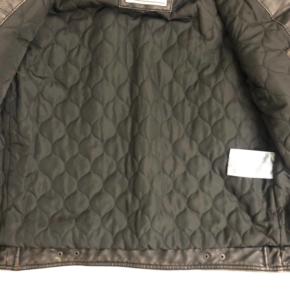 Men's Levi's Sherpa-Lined Faux-Leather Aviator Trucker Jacket Size S NWT - Picture 13 of 15